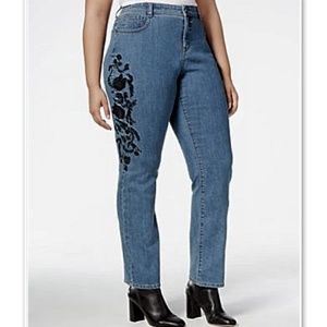 Style & Co Macy's Embroidered Jeans